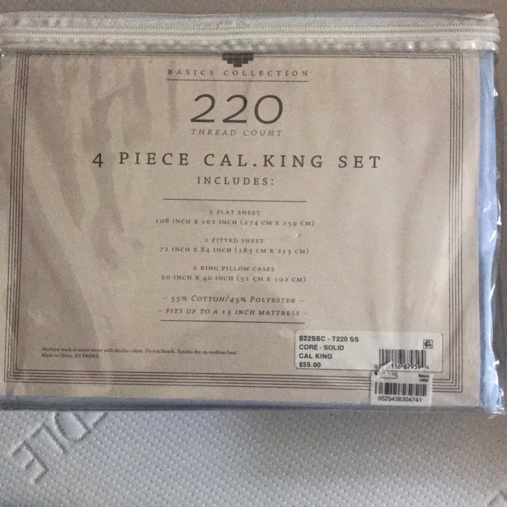 Brand New Cal King Sheet Set